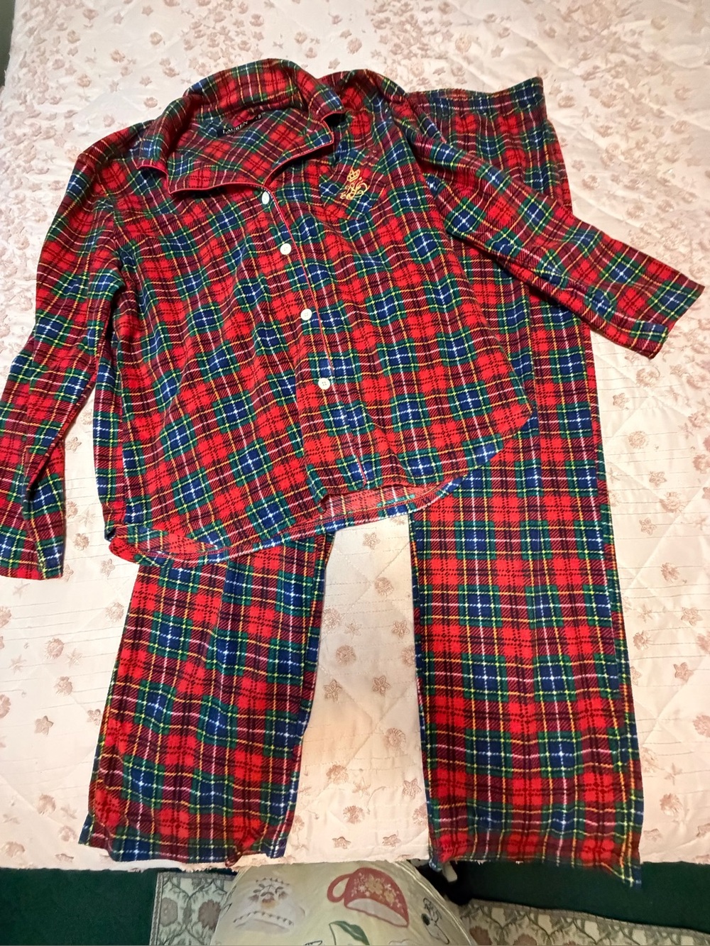 Red Tartan Plaid Pajama Set - Classic  Sleepwear